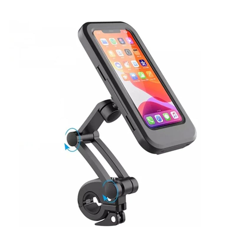 GENERICO - Soporte De Teléfono Impermeable Para Motocicleta Bicicleta 360°