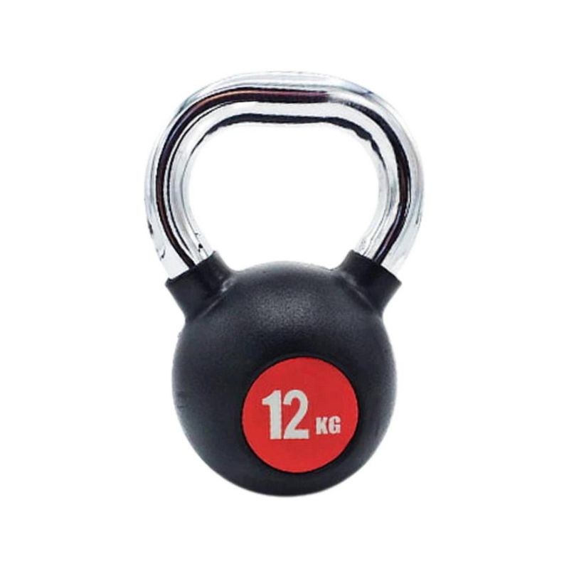 GENERICO - Kettlebell pesas rusas asa metal 12 kg
