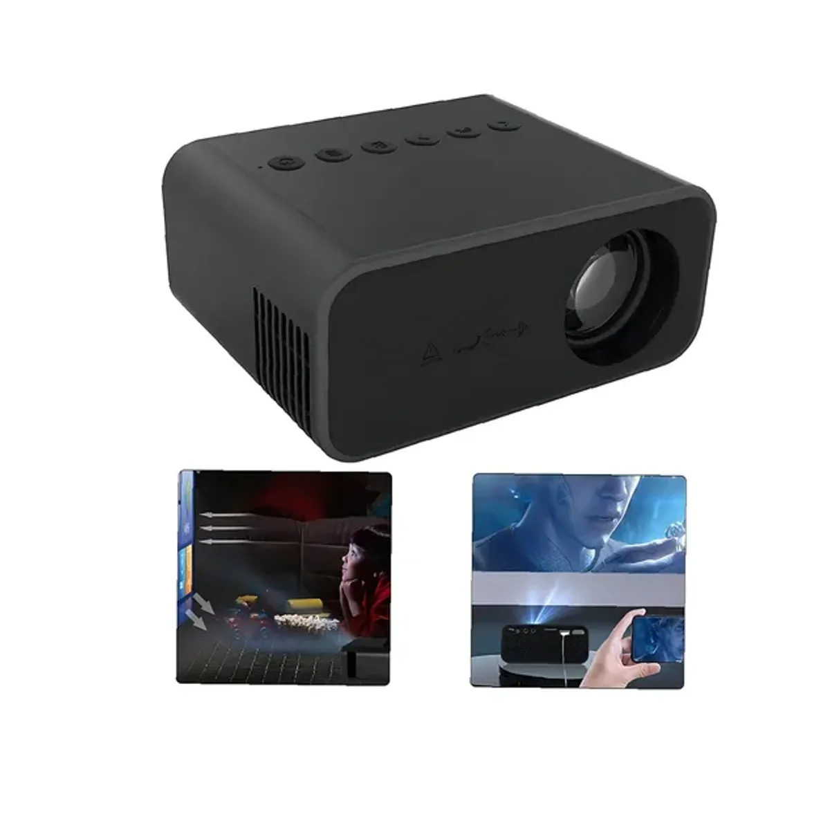 GENERICO - Proyector mini Genérica proyector 20000lm negro