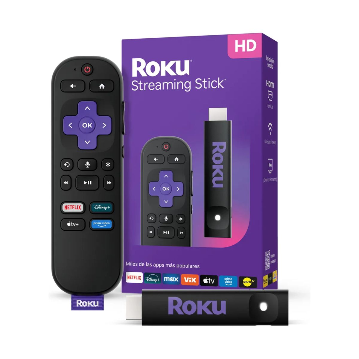 ROKU - Roku Streaming Stick 2025 Dispositivo de streaming HD para TV