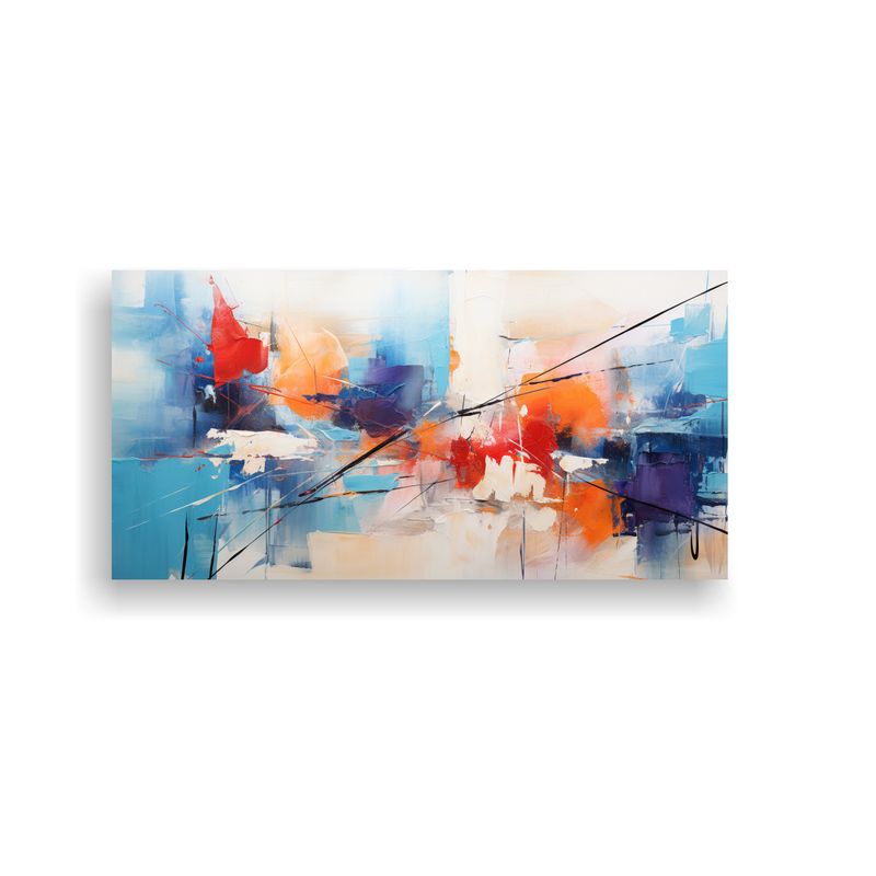 GENERICO - Pintura Acrílica Contemporánea Arte Inspirador 80x40 Cm