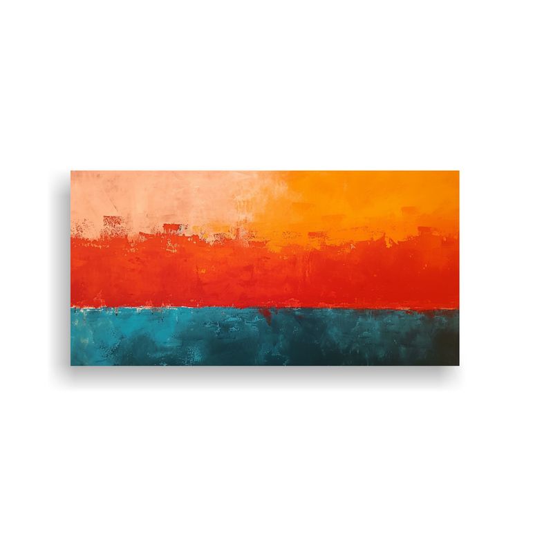 GENERICO - Cuadro Llamativo Estilo Mark Rothko No 7 Moder 60x30 Cm