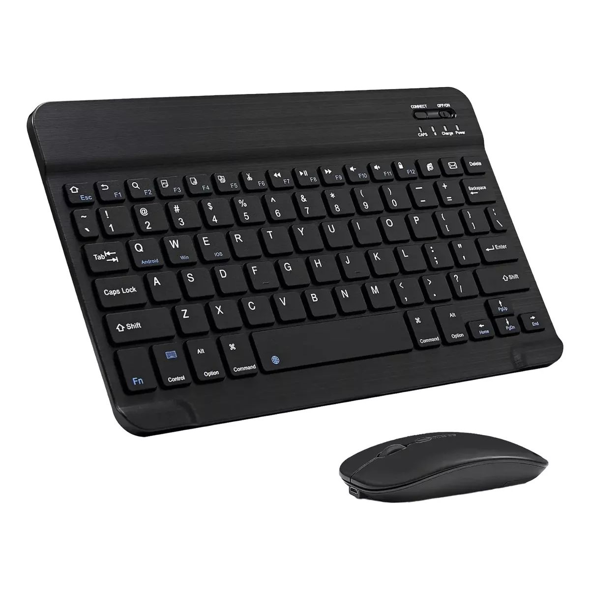 GENERICO - Kit Teclado Inalámbrico Recargable Y Mouse Bluetooth Color Negro