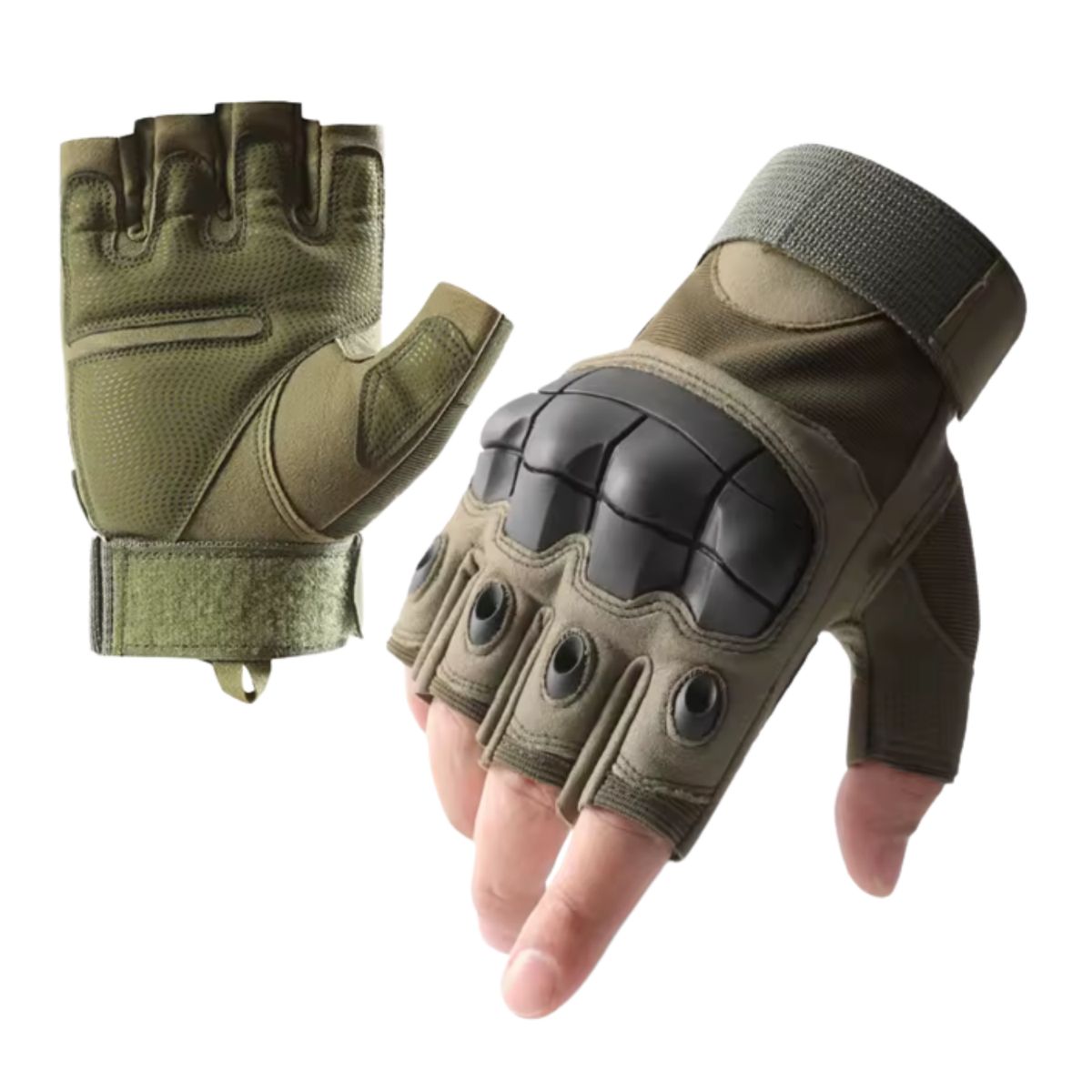 EKOL TACTICA MILITAR - Guante Corto Táctico Militar Moto Bicicleta Airsoft