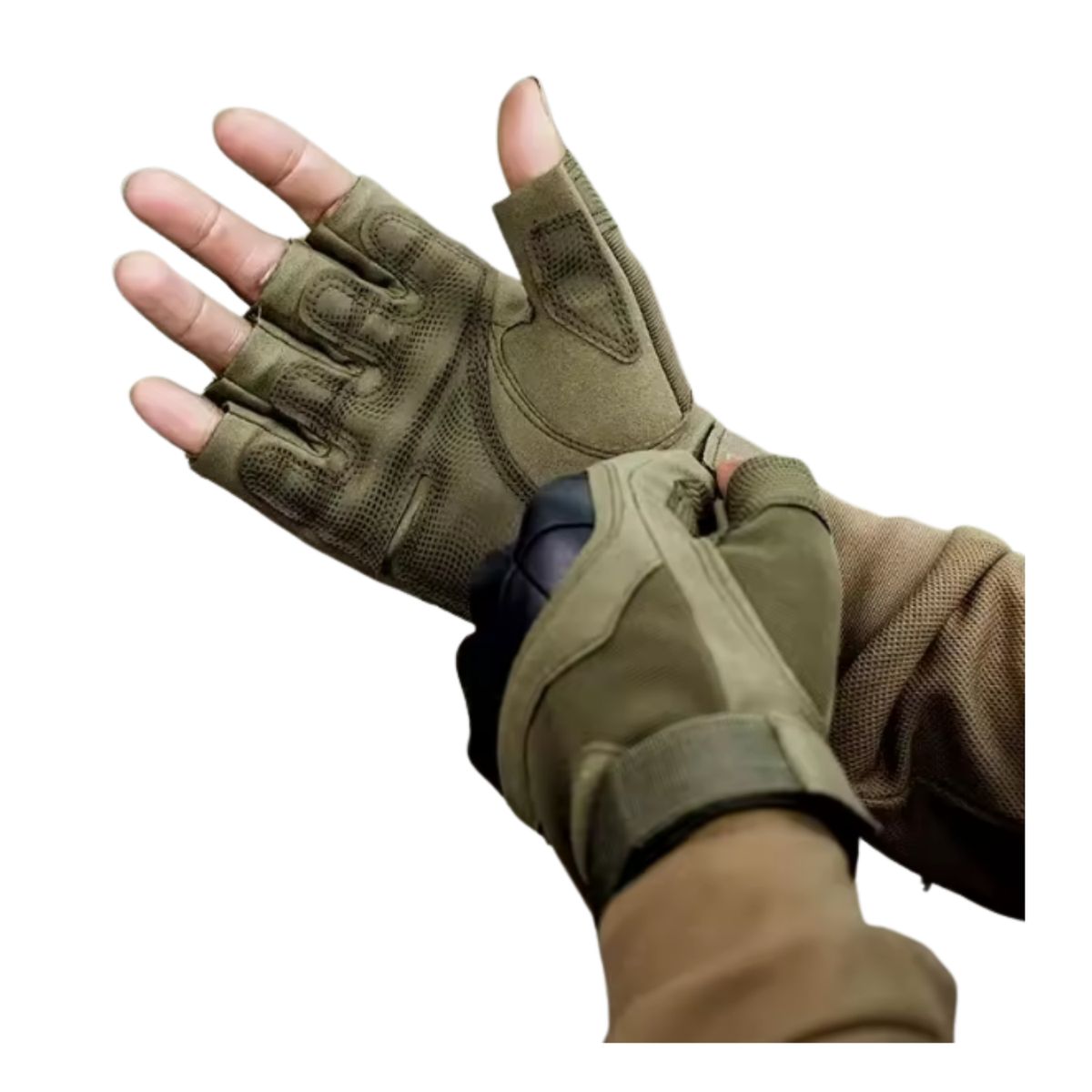 EKOL TACTICA MILITAR - Guante Corto Táctico Militar Moto Bicicleta Airsoft