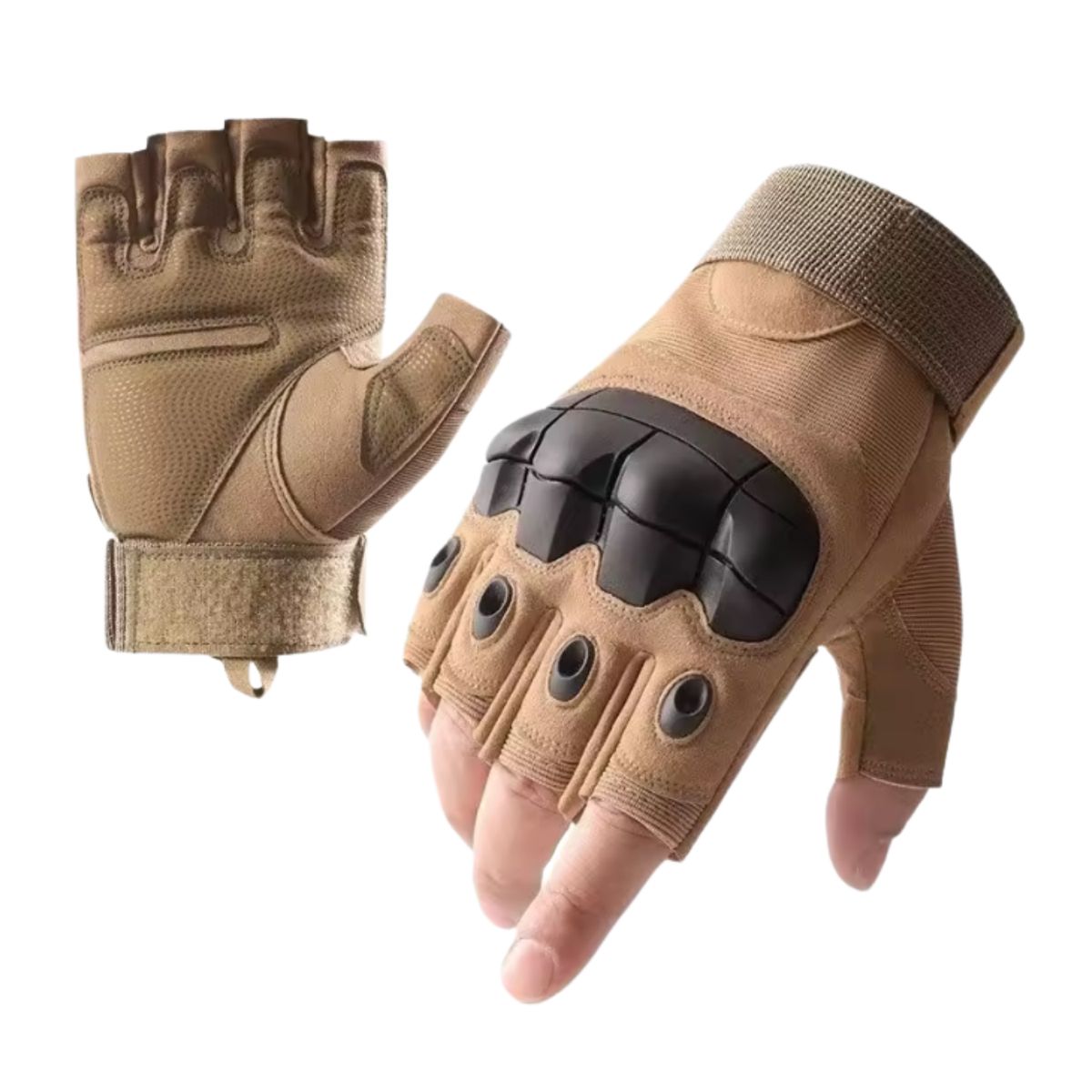 EKOL TACTICA MILITAR - Guante Corto Táctico Militar Moto Bicicleta Airsoft