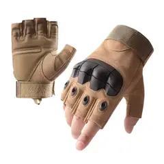 EKOL TACTICA MILITAR - Guante Corto Táctico Militar Moto Bicicleta Airsoft