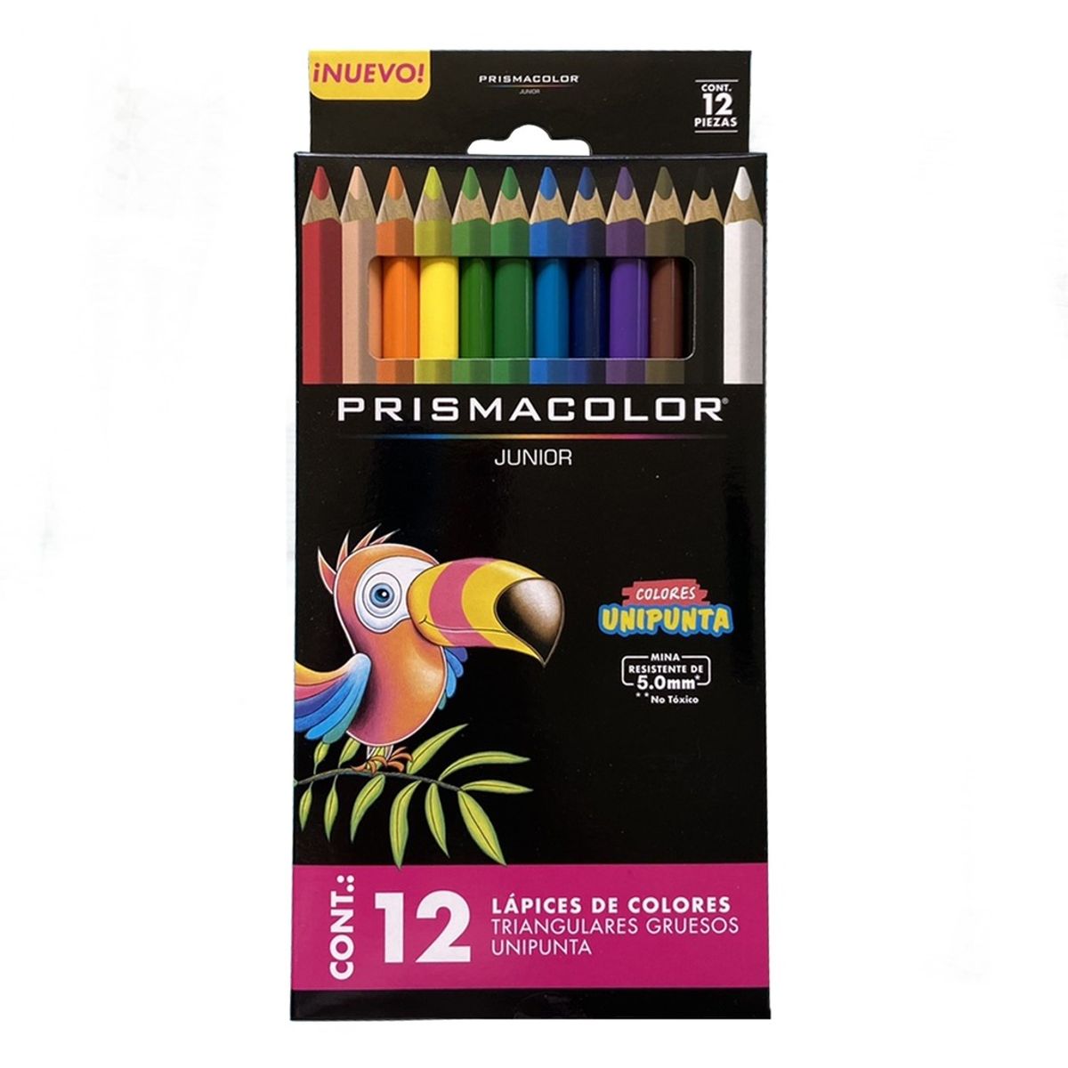 PRISMACOLOR - Lápices Prismacolor Junior 12 Colores Triangulares Gruesos