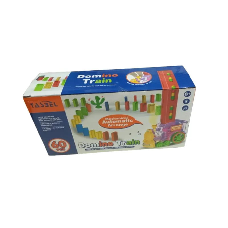 GENERICO - Juguete tren de dominocon luz y sonido 60 piezas para niños