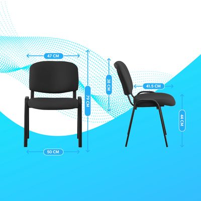 Imagen 2 del producto Silla De Visita Acolchada 5 Unidade