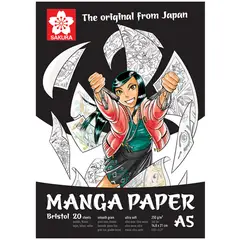 SAKURA - Block Papel Bristol A5 (14.8x21cm) 250gr - 20hj