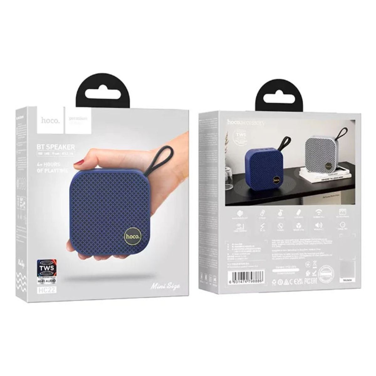 GENERICO - Parlante Bluetooth Hoco HC22 Auspicious Sport 5W Azul