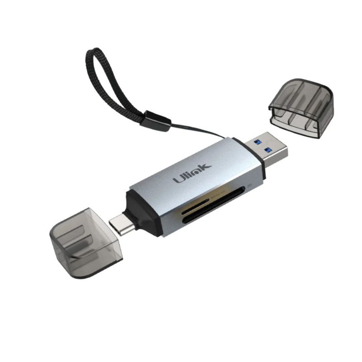 GENERICO - Lector de memoria dual USB C y USB 30 para SD y microSD