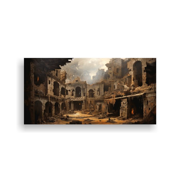 GENERICO - Pintura Decorativa De Arte Fino En Estilo 60x30 Cm