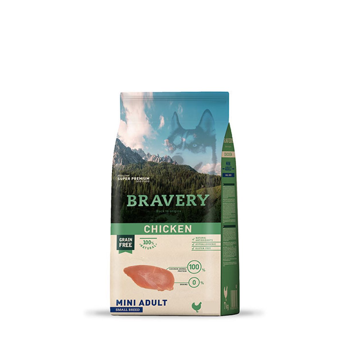 BRAVERY - Bravery Mini Adulto Raza Pequeña Pollo 2kg