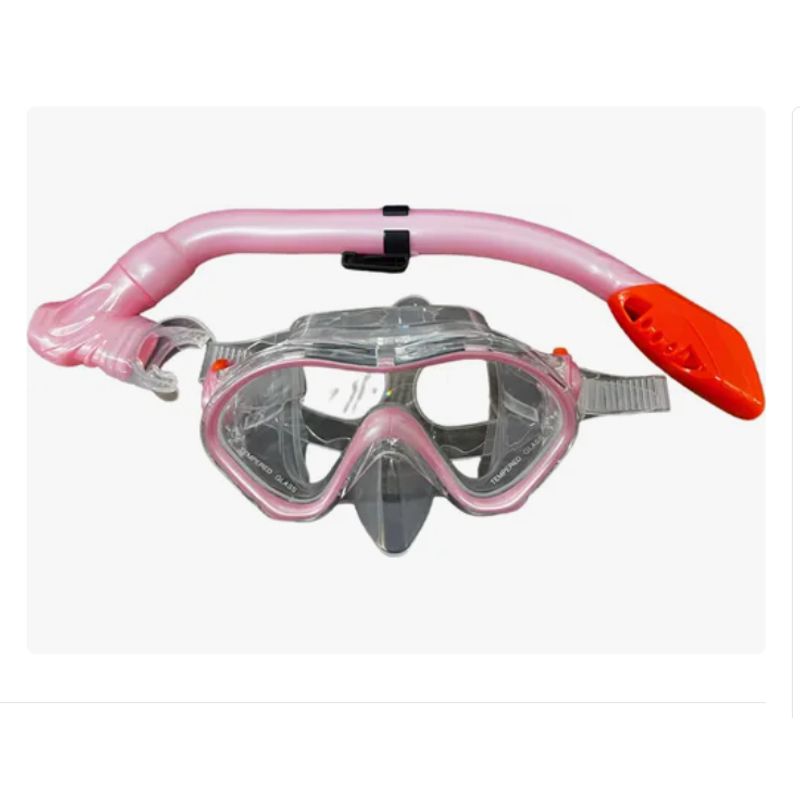 GENERICO - Kit De Snorkel Y Mascara Para Niñas Rosa