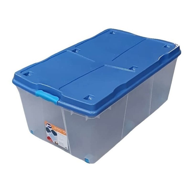 WENCO - Caja Organizadora 100 Litros Con Ruedas Wenco