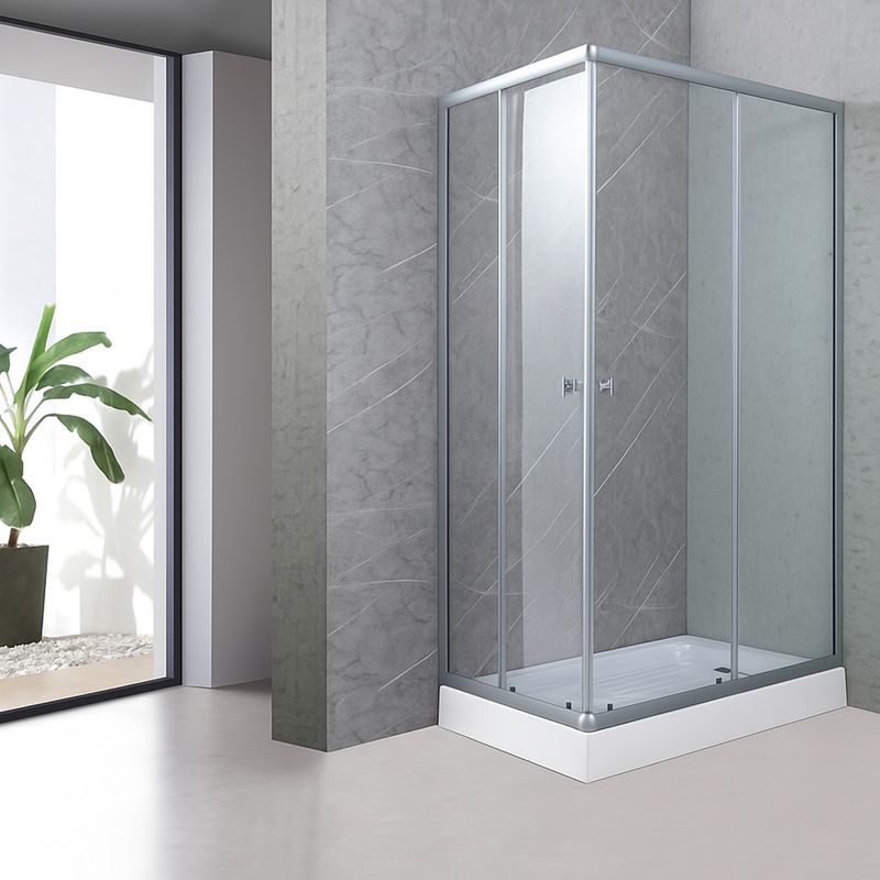 JOYTEK - Shower Rectangular Lens Vidrios Transparentes 120x80cm Incluye Receptáculo