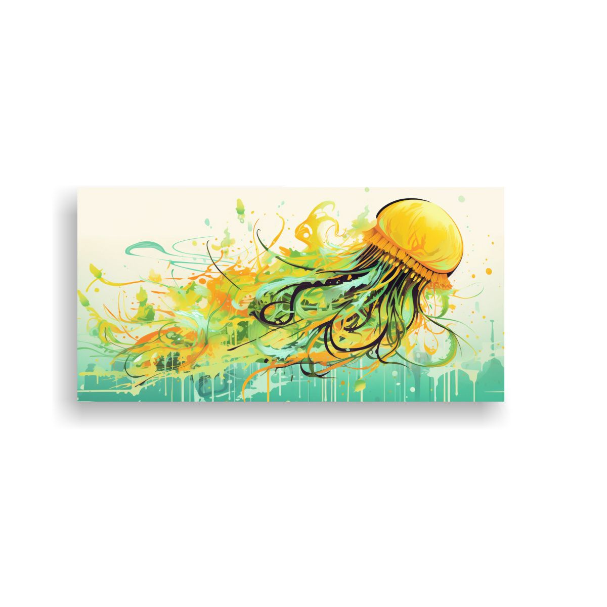 GENERICO - Pintura Vanguardia Clásica Medusa En Colores 100x50 Cm