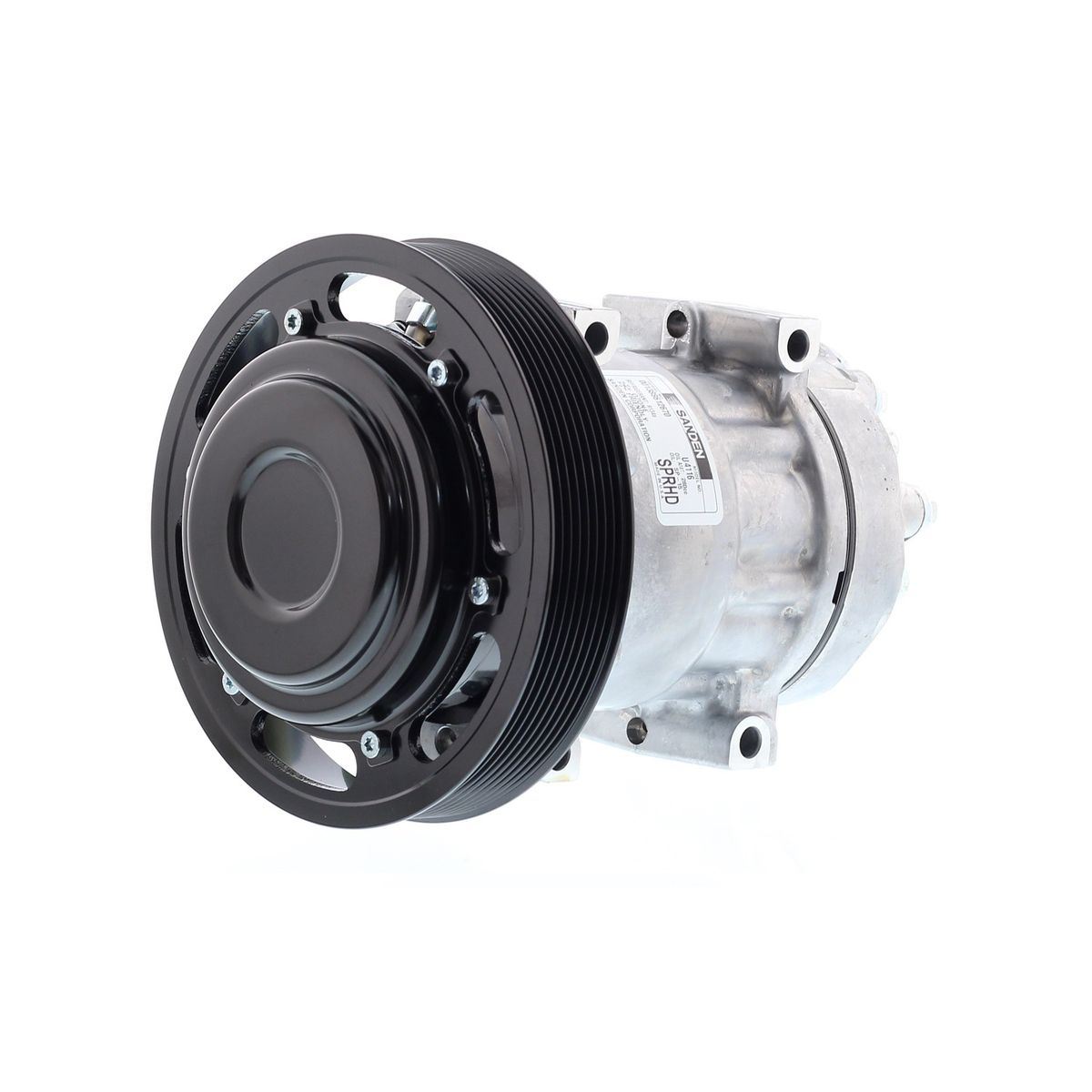 SANDEN - Compresor Ac SD7H15SHD 8PK 24V 180MM TAPA WV 4324 SANDEN