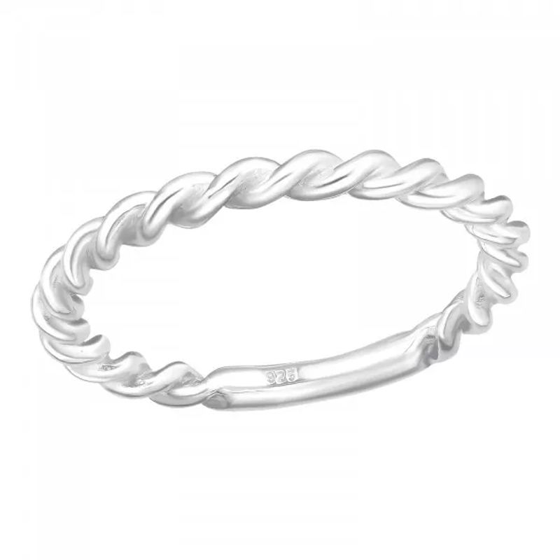 GOIA - Anillo Retorcido Grueso Silver Para Mujer