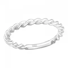 GOIA - Anillo Retorcido Grueso Silver Para Mujer