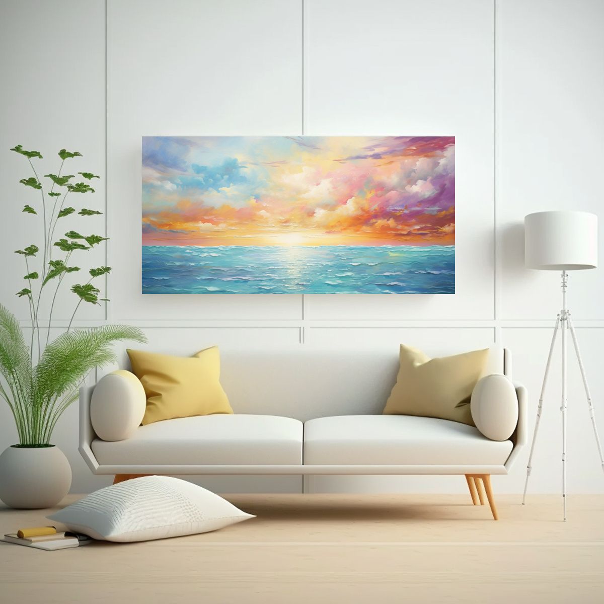 GENERICO - Pinturas Decorativas Abstractas Con Colores 80x40 Cm