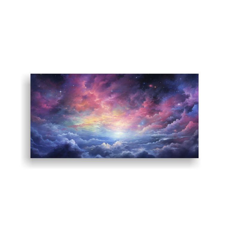 GENERICO - Pinturas Decorativas Abstractas De Cielo Nocturno 60x30 Cm
