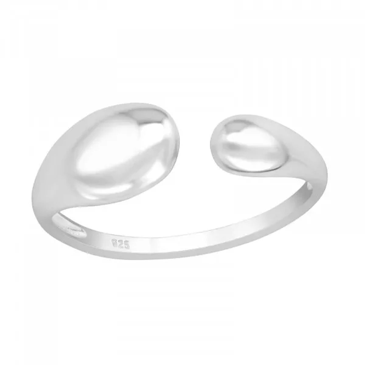 GOIA - Anillo Unisex Gotas Silver