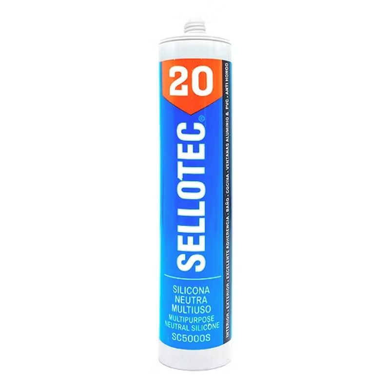 GENERICO - SILICONA NEUTRA PISTOLA 300ML CAFE