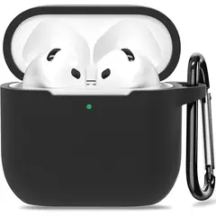 GENERICO - Funda Silicona Para Airpods 4 Negro