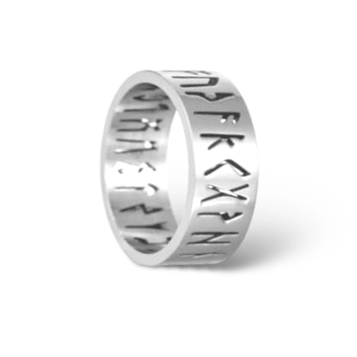 GOIA - Anillo Unisex Runas de Acero Inoxidable