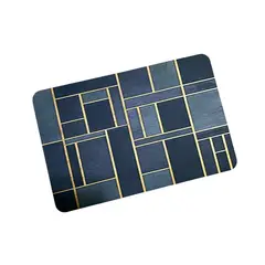 GENERICO - Alfombras para baño bajada de bano super absorbente GEOMETRICA