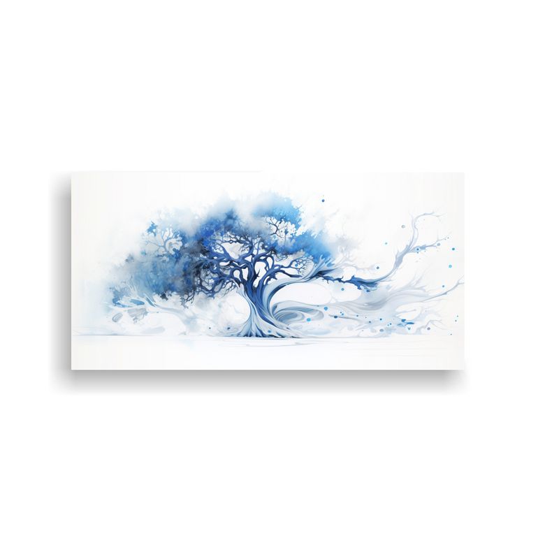 GENERICO - Pintura Abstracta Exclusiva De árbol Tropical En 100x50 Cm