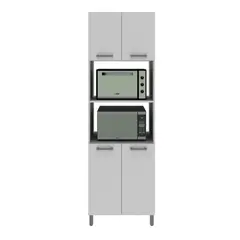 TECNOMOBILI - Mueble de cocina para horno y microondas blanco