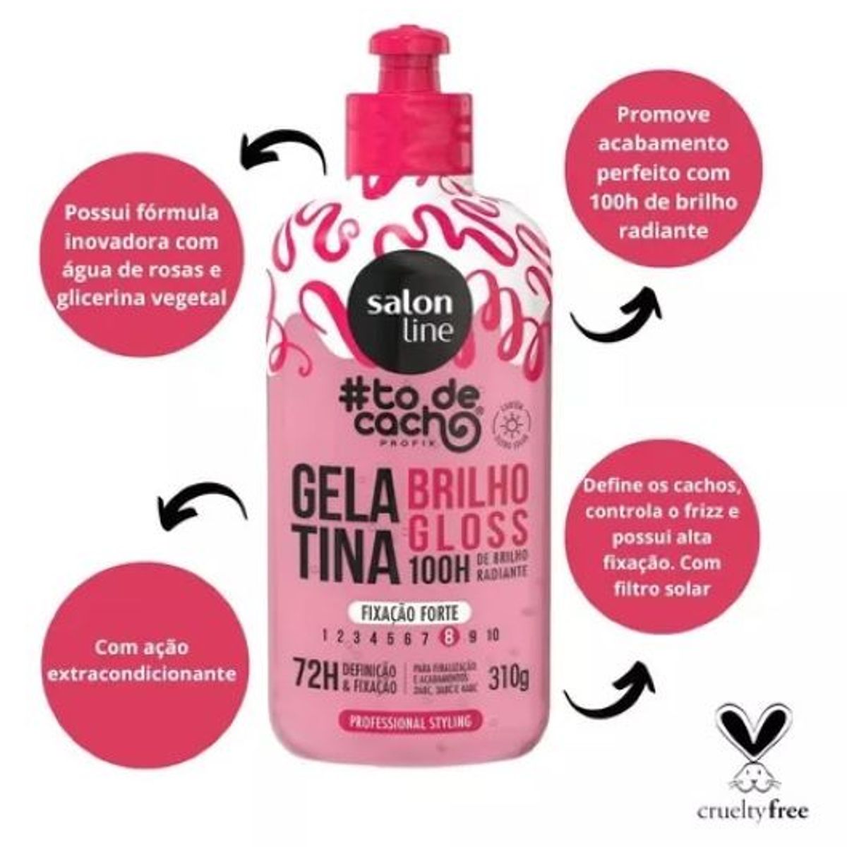 SALON LINE - TO DE CACHO GEL BRILLO GLOSS 310 G SALON LINE