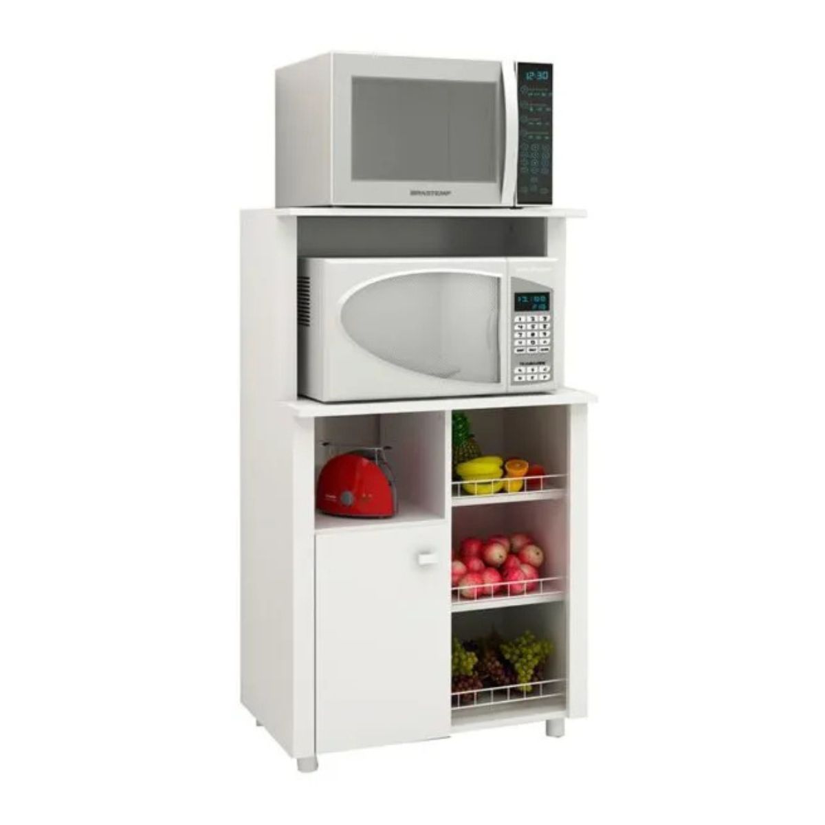 TECNOMOBILI - Mueble auxiliar cocina 3 repisas puerta frutero Tecnomobili