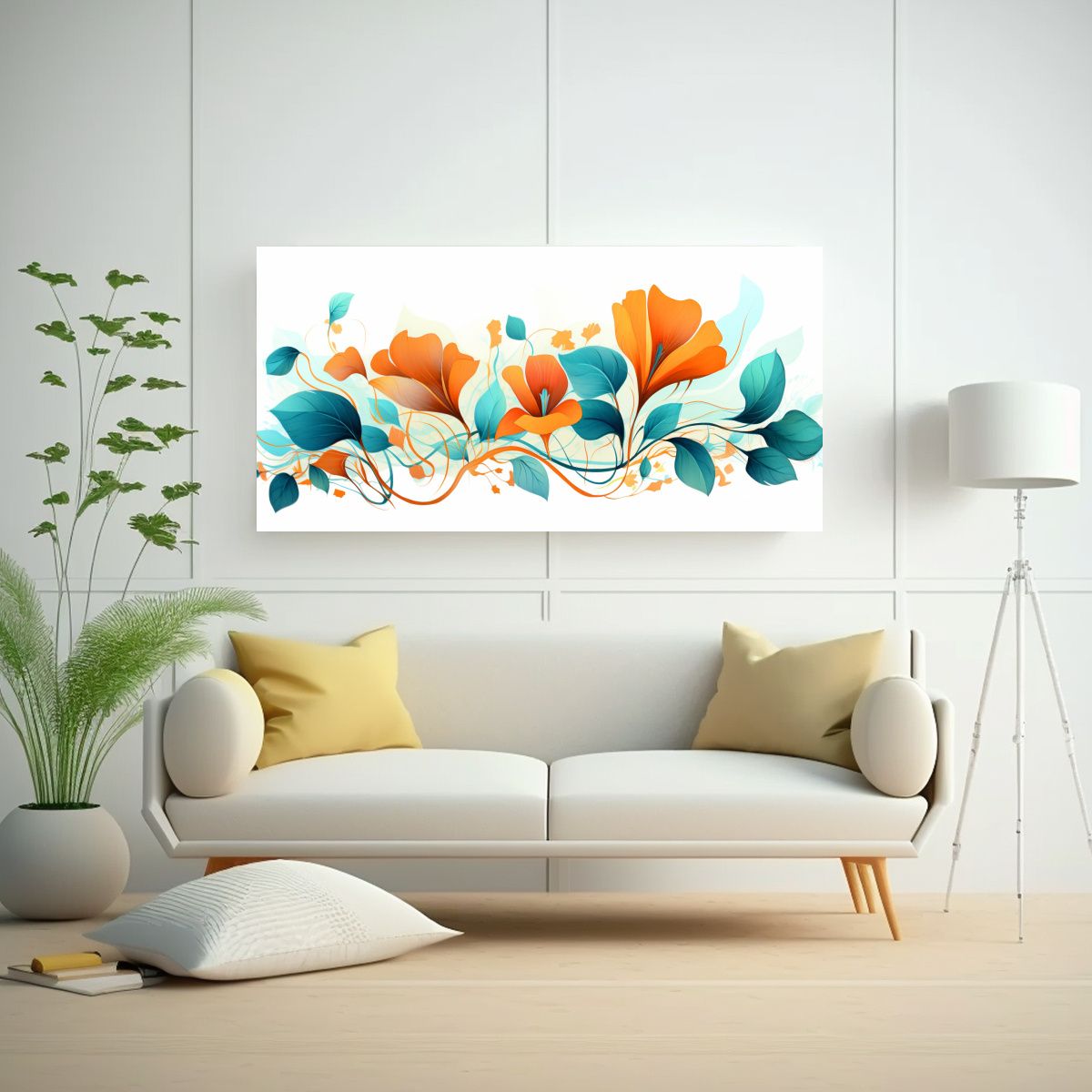GENERICO - Pinturas Decorativas Neonoir En Bastidor Moderno 80x40 Cm
