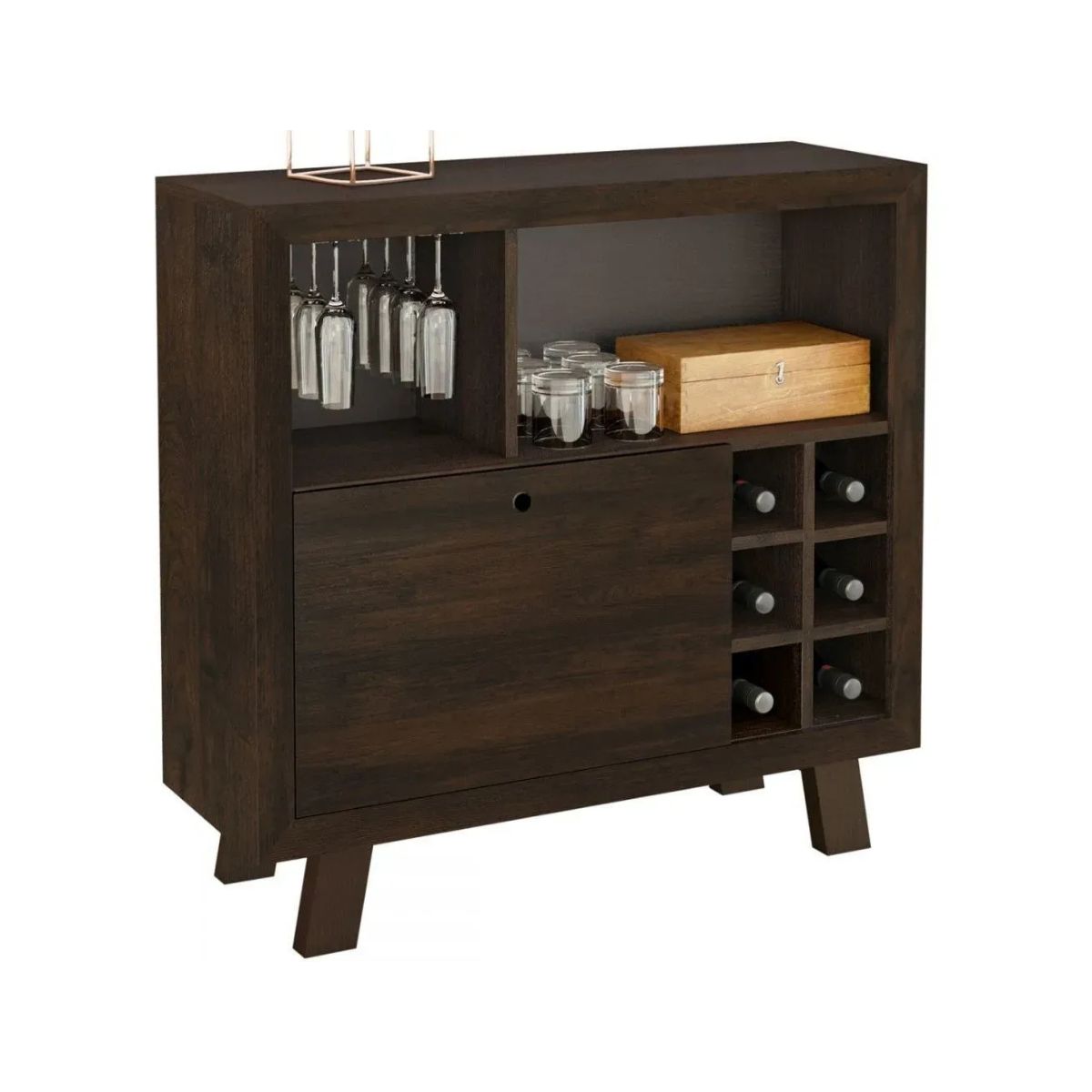 TECNOMOBILI - Bar rustico 8 nichos + 1 Cajón AD5002 Tecnomobili