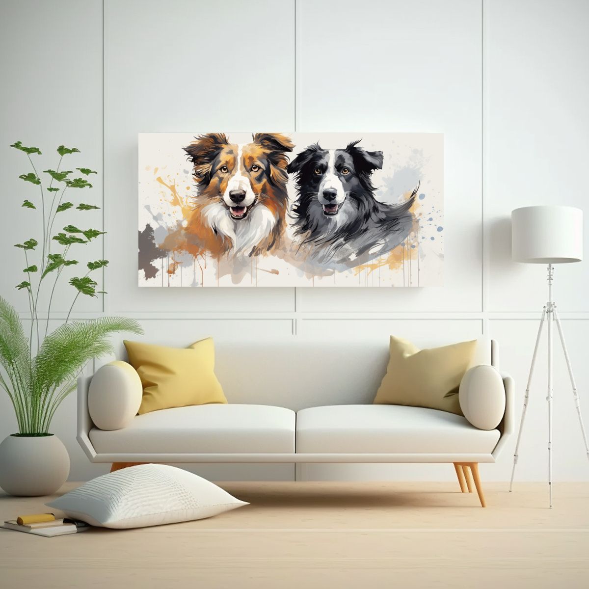 GENERICO - Cuadros De Tela Con Fotografía De Pastores Y 100x50 Cm