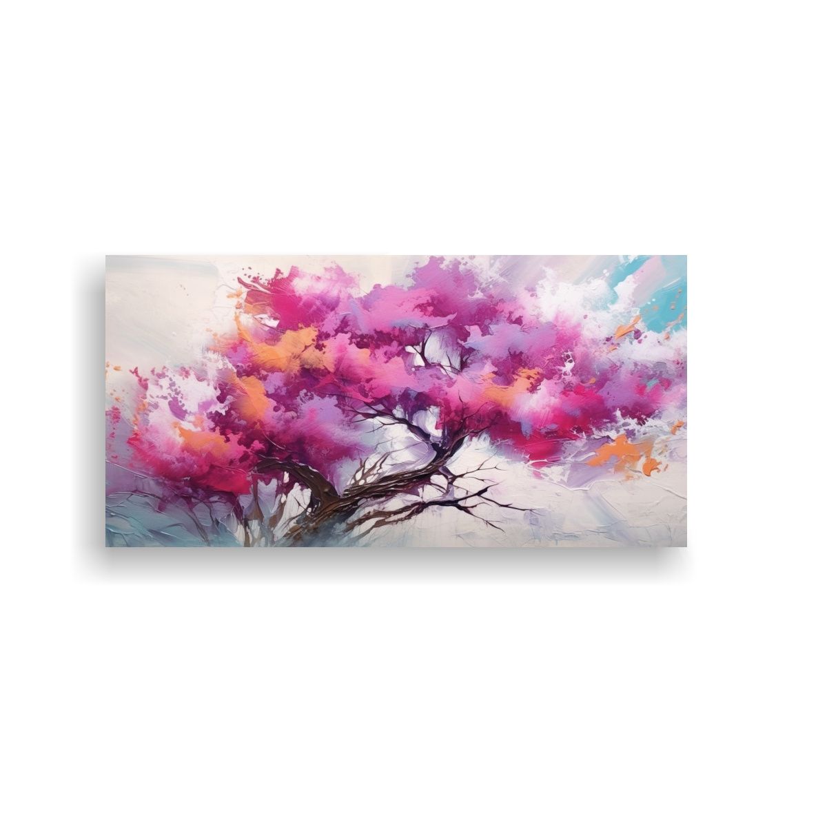 GENERICO - Pintura Abstracta De árbol En Las Nubes Arte De 80x40 Cm