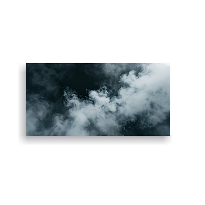 GENERICO - Pinturas Abstractas En Bastidor Humo Blanco 100x50 Cm