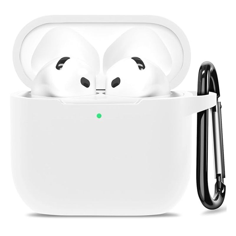 GENERICO - Funda Silicona Para Airpods 4 Blanco