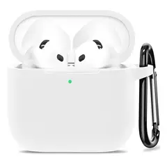 GENERICO - Funda Silicona Para Airpods 4 Blanco