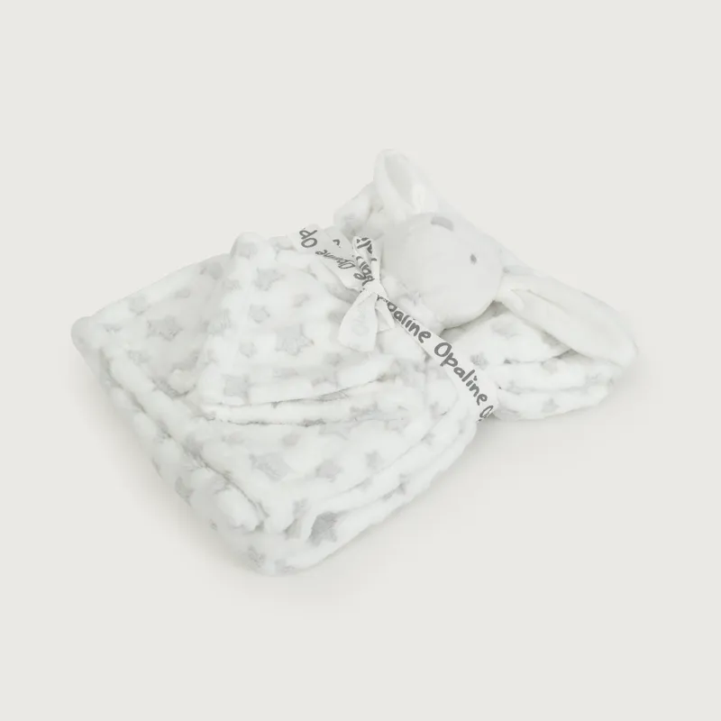 OPALINE - Manta de bebe gris  40638