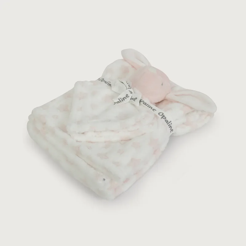 OPALINE - Manta de bebe rosada 40639