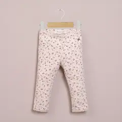 OPALINE - Calza crema estampada de niña 40546