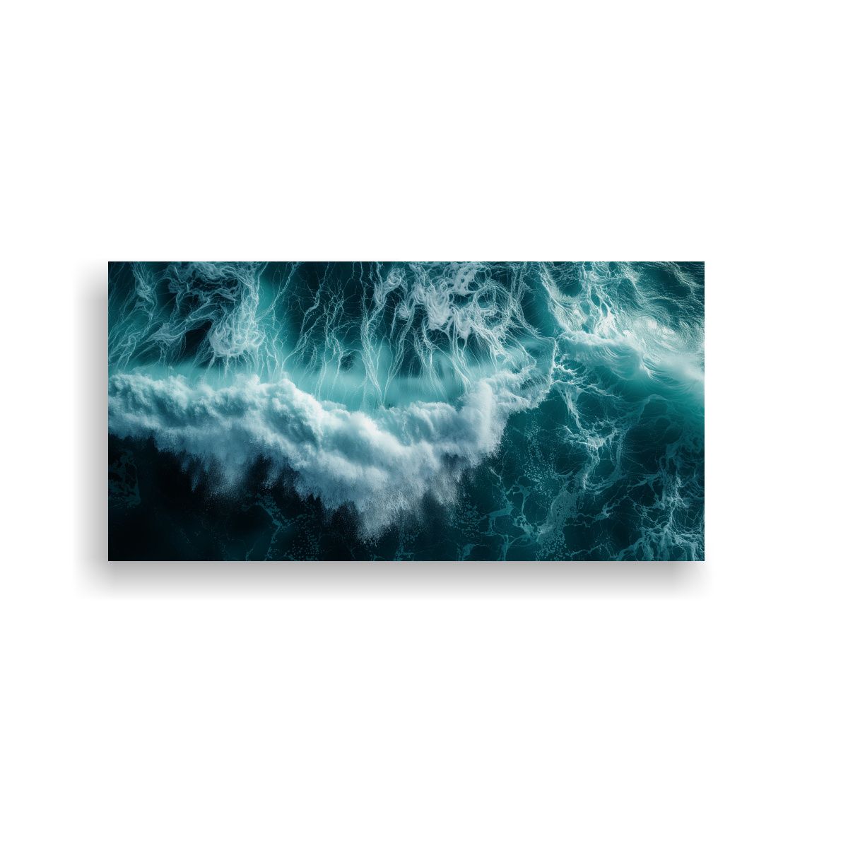 GENERICO - Pinturas De Pared Modernas Para Comedor Con Olas 80x40 Cm