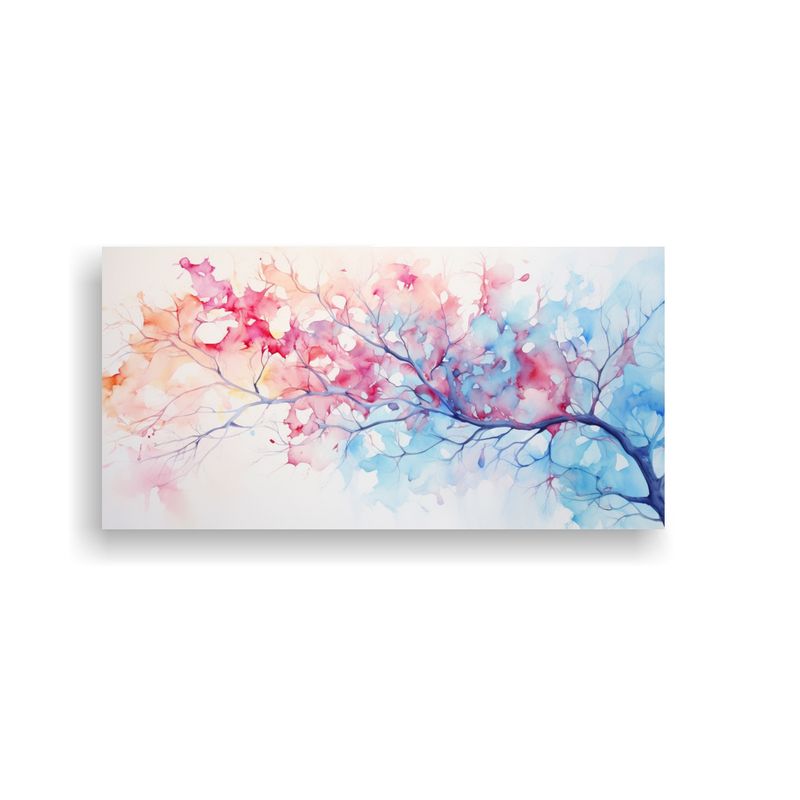 GENERICO - Cuadro Abstracto Estética Al árbol De Higuera 60x30 Cm