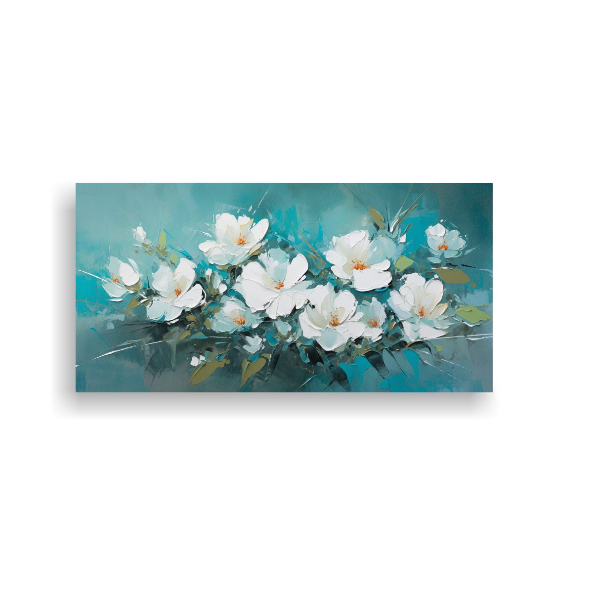 GENERICO - Tela En Bastidor Movimiento Para Oficina Pintura 60x30 Cm